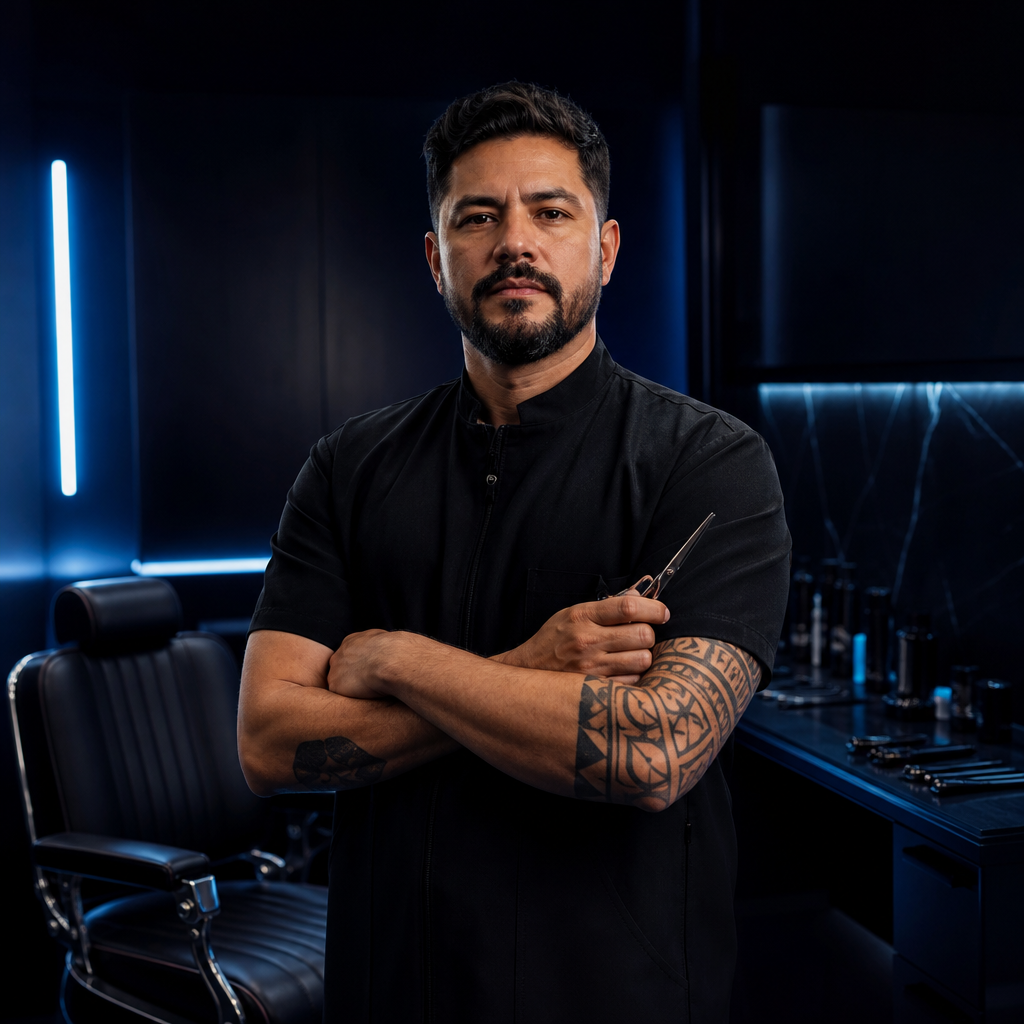 instrutor da formação profissional em barbearia
